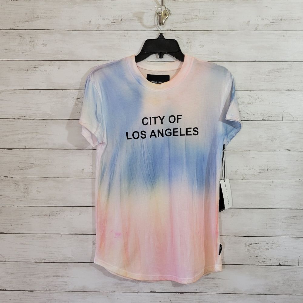 CITY OF LOS ANGELES AIRBRUSHED SPIRIT JERSEY FITTED T-SHIRT SIZE XS‎